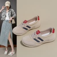 2026春季新款ins韩版透气小白鞋女学生厚底百搭休闲运动板鞋