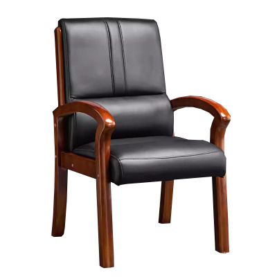 晋舰 四脚椅办公椅舒适办公室椅棋牌会议椅皮老板椅 PU皮655