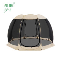 劲脉 八面全景网纱帐篷 400*400*210CM+8面遮阳布 顶