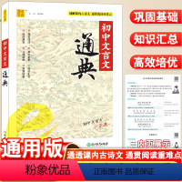 [7-9年级]初中文言文通典一本通 通用版 初中通用 [正版]初中语文知识文言文英语词汇通典同步七八九年级中考基础 知识
