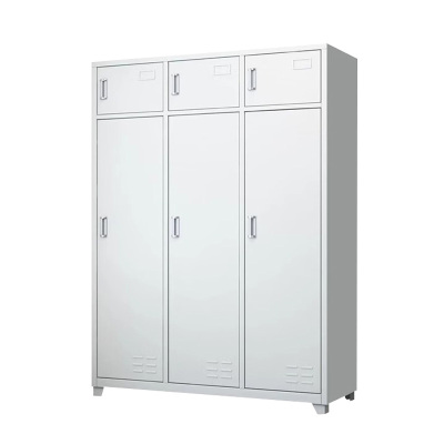 阿拉贡钢制衣柜存储柜储物柜三门内务柜