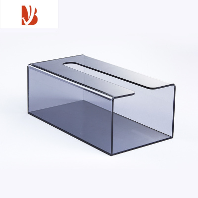 三维工匠卫生间厕所纸巾盒壁挂式免打孔倒挂厨房抽纸盒简约现代亚克力透明 透黑大号[厨房]洗脸巾盒