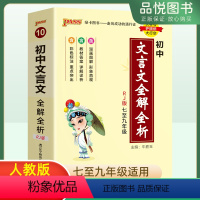 [正版]24版初中语文古诗文言文全解全析天天背初一二三通用知识点汇总讲解工具书789年级小册子七八九年级知识清单口袋书