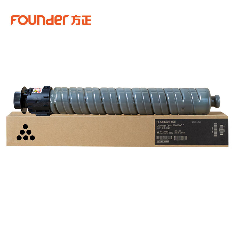 方正(Founder) FT6230彩色碳粉墨粉 原装耗材(适用于方正复印机FR/A6230C) FT6230CK黑色
