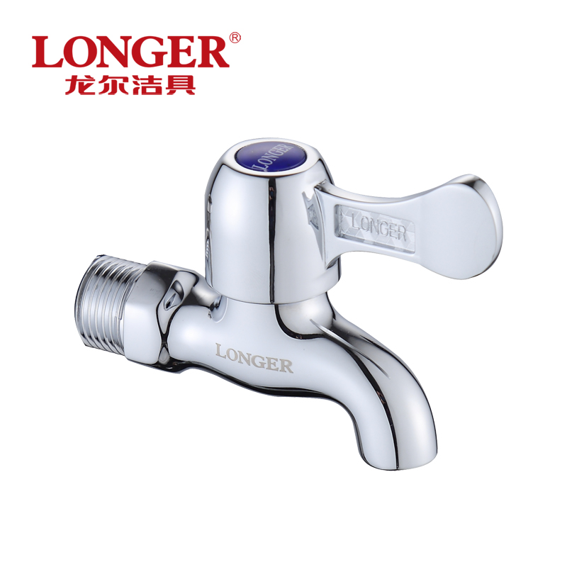 longer龙尔洁具 全铜单冷快开入墙式洗衣机龙头 dn15 le-8525-1