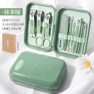 指甲钳套装高颜值指甲刀盒装指甲锉甲沟嵌甲修甲专用美甲组合8138