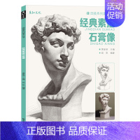 [正版]经典素描石膏像五官结构头像临摹范本人头像人物美术生艺考联考肖像画册画画入门照片精选书籍亚历山大伏尔泰小卫头骨教程