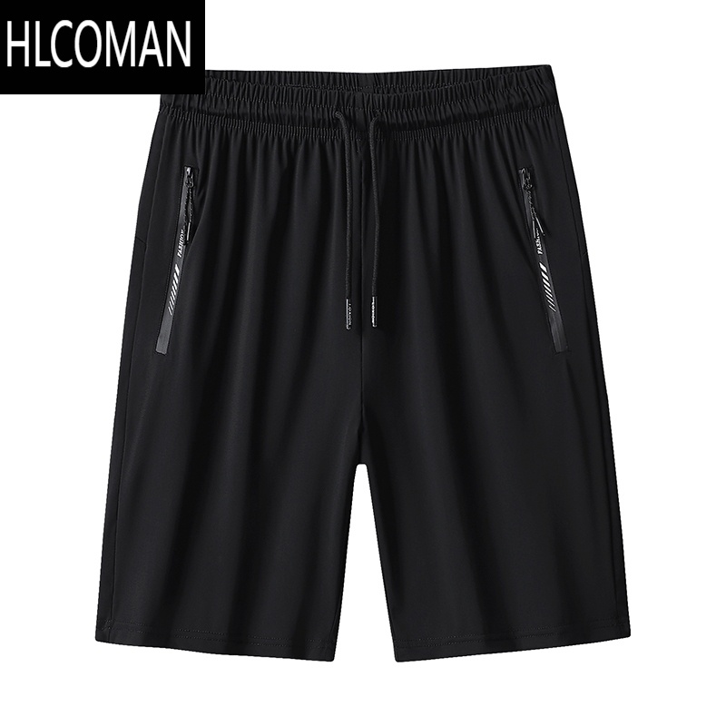 HLCOMAN300斤短裤男夏季冰丝速干肥佬大裤衩胖子加肥加大码五分裤特大码