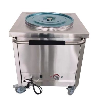 君子风 拜迪仕家不锈钢保温餐车粥车商用汤池汤桶车汤粥车保温汤台 快餐台保温台 08厚 60*60*80cm高