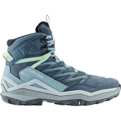  LOWA女性专业级GORETEX防水防滑登山鞋烟蓝色户外徒步鞋