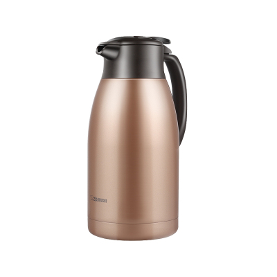 象印（ZOJIRUSHI）不锈钢真空保温壶SH-HT19C大容量家用保温瓶热水瓶暖壶咖啡壶办公水壶1.9L金铜色