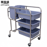 赛颐盛不锈钢收餐车