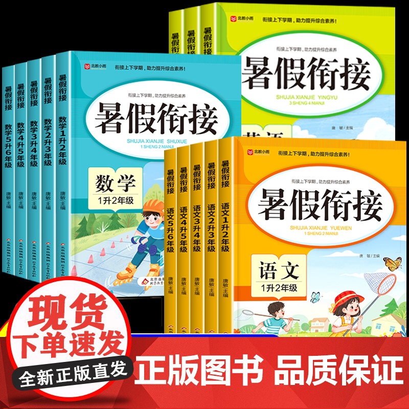 2024小学暑假衔接一升二升三升四升五升六人教版一二三四五六年级上册暑假作业语文数学英语全套任选衔接教材同步练习册专项训