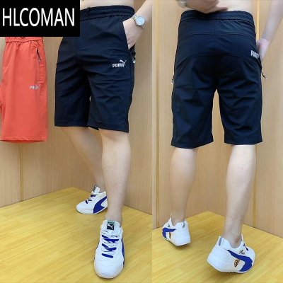 HLCOMAN2024夏季网红同款运动五分裤男时尚短裤冰丝休闲裤百搭青年大裤衩