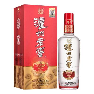 泸州老窖鸿运STAR精制头曲A6 52度500ml 新老版本年份随机
