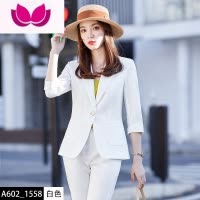 七斓西装套装女夏季薄款高端气质女范休闲高级感小个子西服职业装夏