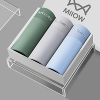 猫人MiiOW男款超薄四角内裤舒适透气高弹力简约设计亲肤版型