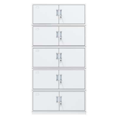 绵冠文件柜档案柜铁皮柜资料柜员工柜凭证柜 分体五节加层板