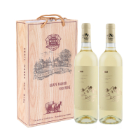 二瓶带礼袋 新疆冰川美酒峰菲天山暮雪干白葡萄酒