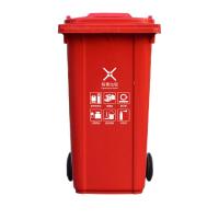 君佰益 环卫户外垃圾桶 红色 ST-100L (标准款)