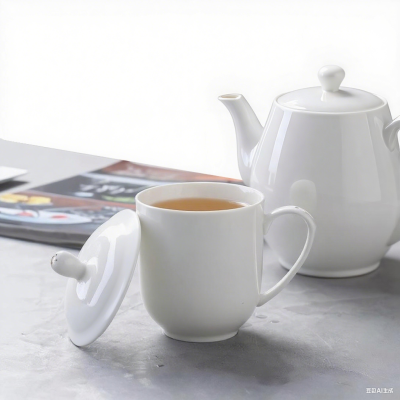 誉雀 T70 白瓷会议杯 茶杯 (计价单位:个)白色