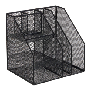 齐心 B2076 金属资料架(七格) 285*230*270mm 黑 单位:个 黑色