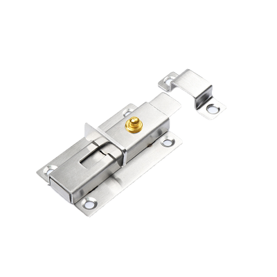 蒙企智品平底不锈钢双头自弹插销4寸/个