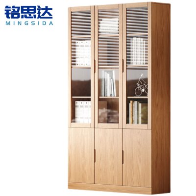 铭思达木质书柜三门台