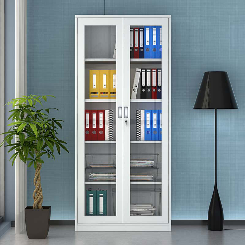 全简家具文件柜办公柜钢制铁皮柜资料柜档案柜储物柜通玻文件柜