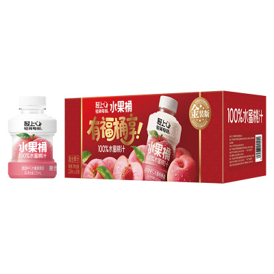轻上水蜜桃汁220ml*10瓶馥郁清甜满口桃香220275