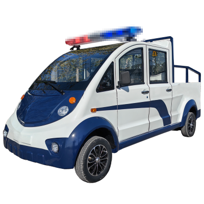 德武军恒电动四轮巡逻车5座全封闭皮卡车营区拉货皮卡校区物业维修