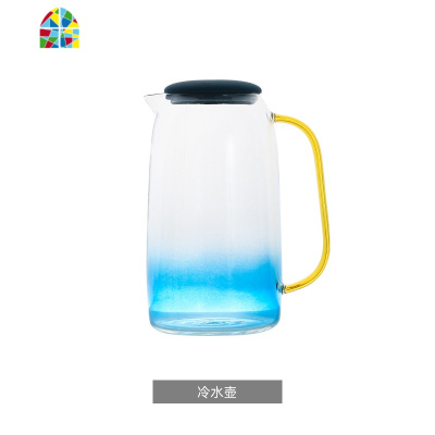北欧玻璃耐热可高温防爆家用凉白开水壶凉水杯扎壶套装 FENGHOU 一壶六杯套装烧水壶