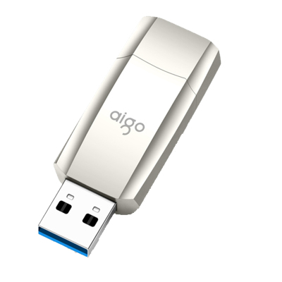 爱国者（Aigo）U395高速固态优盘1T推拉U盘USB3.2GEN2可挂绳支持windowstogo银色