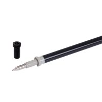 齐心 R980 通用中性笔替芯 拔帽式 子弹头 0.5mm 黑 20支/盒