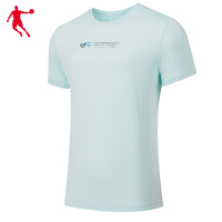 乔丹 短袖T恤衫 梭织T恤 衫男T恤 KHS13231422 男款 云水蓝 L码 件