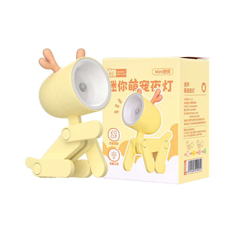 新款创意礼品led萌宠小夜灯装饰摆件ins迷你可爱小型手机支架
