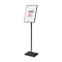 翌嘉YJ5011618 A3立牌展示牌立式展示架落地指示牌 黑色