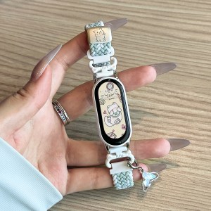 [招财小猫]适用小米手环10表带9可爱8猫咪尼龙7编织6磁吸秋3139g