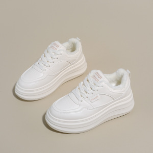 加绒雪地靴女冬季新款学生ins韩版保暖休闲鞋百搭棉鞋