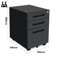 厸活动柜三抽个