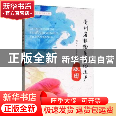 正版 贵州省非物质文化遗产版图 胡艳丽 曾梦宇 四川大学出版社
