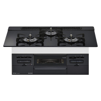 日本林内燃气灶SENCE 75嵌入式三眼灶煤气炉烤箱天然气RS71W36T1RBW黑色肖特玻璃