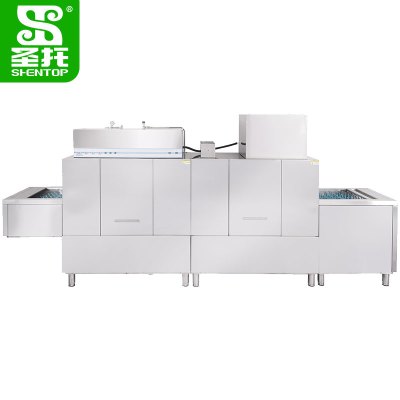 圣托(Shentop)长龙式洗碗机 带烘干隧道式清洗机 商用履带式洗碟机 DEE04