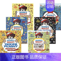 6册套装 [正版]Where's Wally Activity Book 寻找威利益智活动书6册套装 找找乐涂色走迷宫英