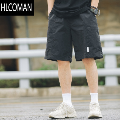 HLCOMAN吕小虎日系多口袋卡其色工装短裤男夏季时尚男装五分裤潮