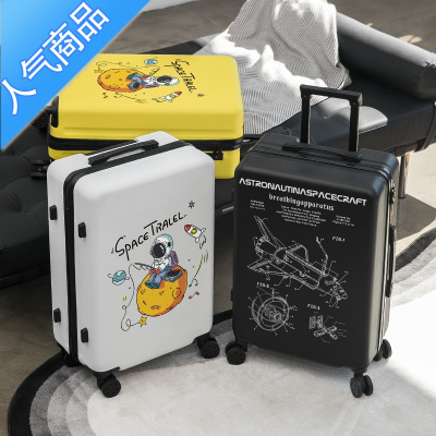 FENGHOU行李箱ins网红新款小型涂鸦NASA拉杆箱女男20寸结实耐用24旅行箱