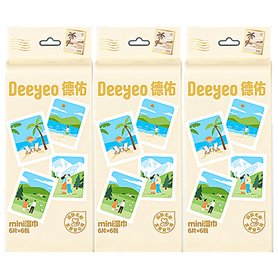 德佑湿巾6片*6包*3提水润亲肤随身携带10020922R03