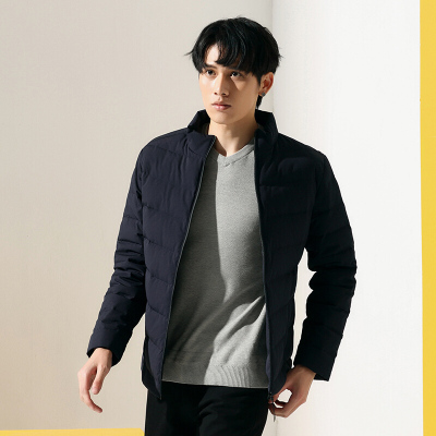 潮流前线2019冬装羽绒服外套男韩版立领修身常规款保暖男士外套