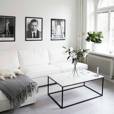 北欧简约天然大理石沙发茶几铁艺客厅办公室泡茶桌小户型家具新款