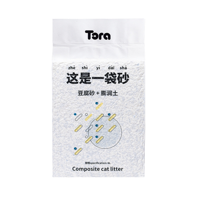 这是一袋砂6L膨润土猫沙豆腐猫砂无尘2.5kg混合砂